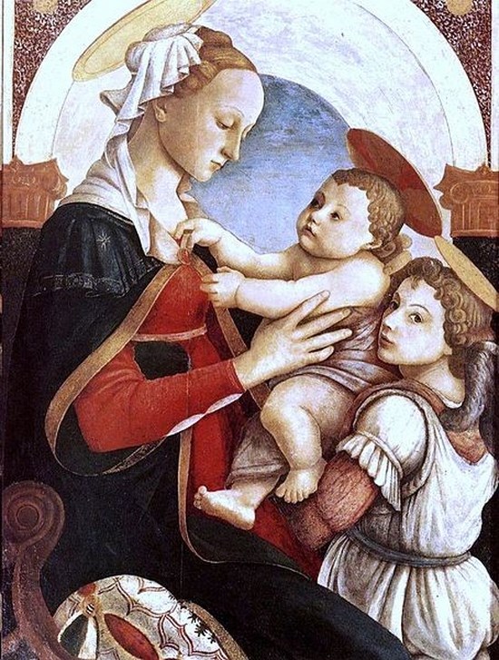 La Vierge à l'Enfant avec un ange - Sandro Botticelli