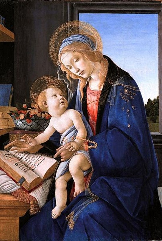 La Madone du Livre - Sandro Botticelli