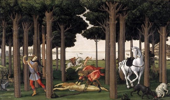 L'Histoire de Nastagio degli Onesti (deuxième épisode) - Sandro Botticelli
