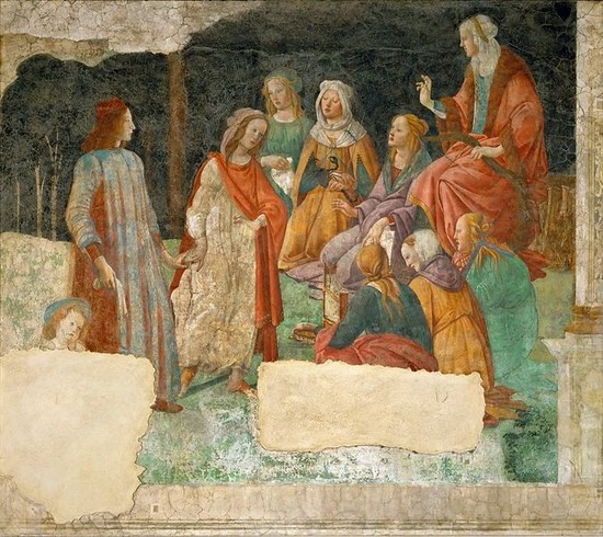 Lorenzo reçu par le cortège des Arts Libéraux - Sandro Botticelli