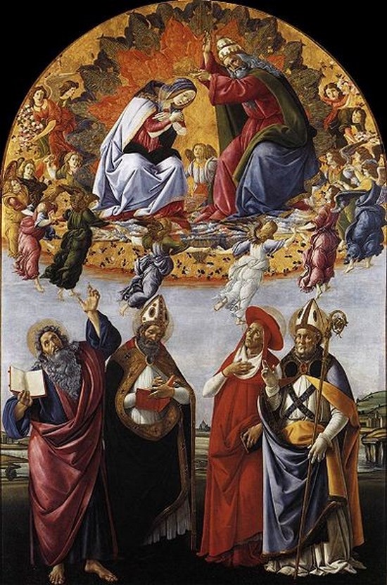 Le couronnement de la Vierge - Sandro Botticelli