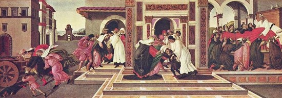 Dernier Miracle et mort de saint Zénobie - Sandro Botticelli