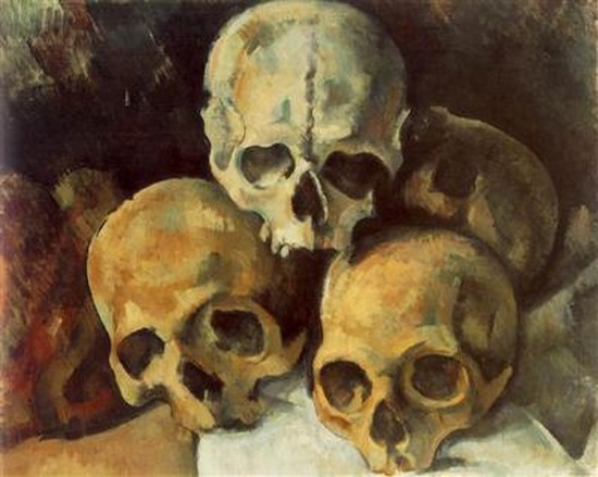 Pyramide de crânes - Paul Cézanne