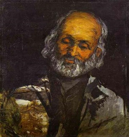Visage d'un vieil homme - Paul Cézanne