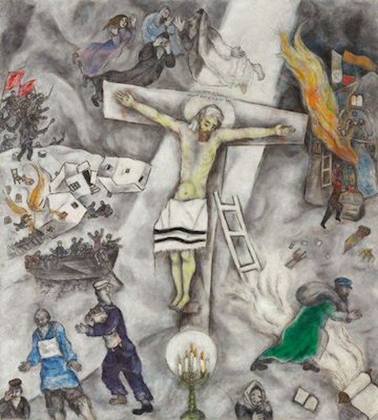 La Crucifixion Blanche - Marc Chagall