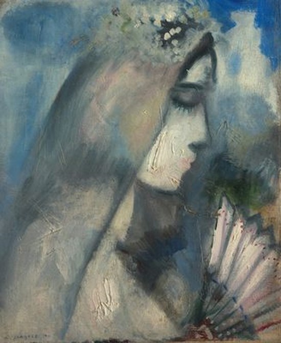 La mariée à l'éventail - Marc Chagall