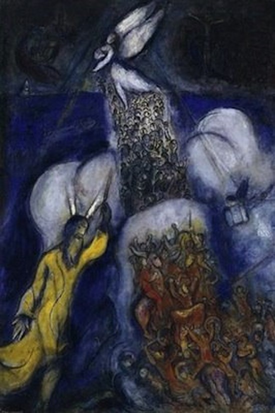 La traversée de la mer rouge - Marc Chagall