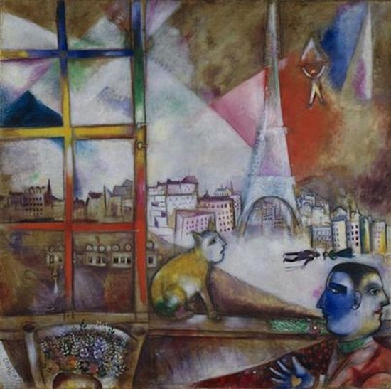 Paris par la fenêtre - Marc Chagall