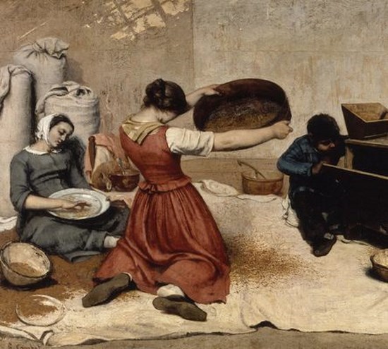 Les Cribleuses de blé - Gustave Courbet