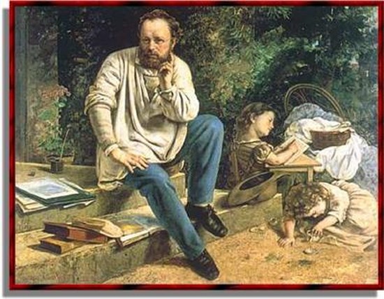 Proudhon et ses enfants - Gustave Courbet