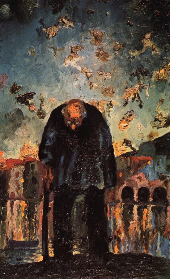 Vieillard crépusculaire - Salvador Dali