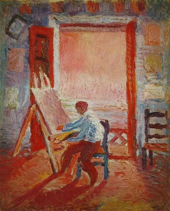 Autoportrait dans le studio - Salvador Dali