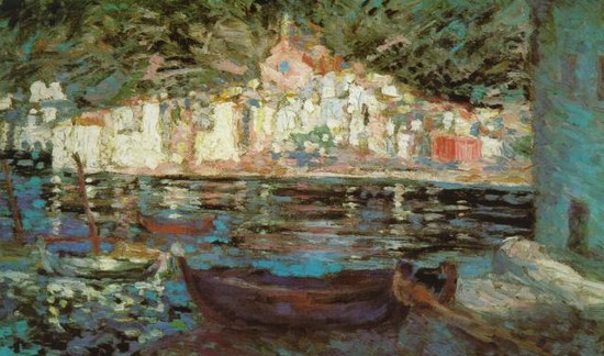 Vue de Cadaqués de Playa Poal - Salvador Dali