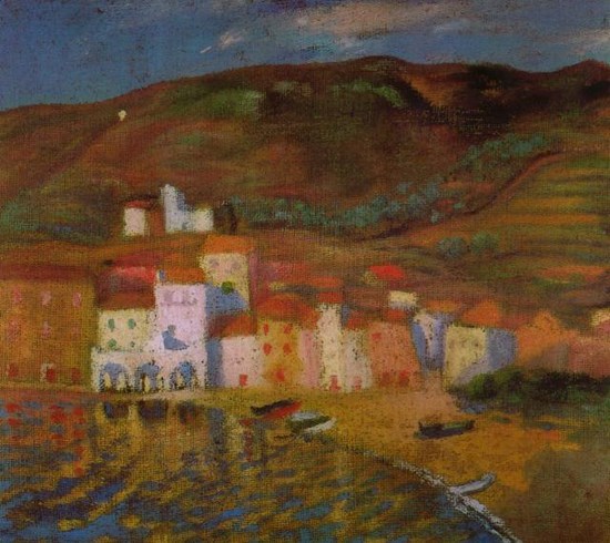 Le Mont Pani Portdogué et la mairie - Salvador Dali