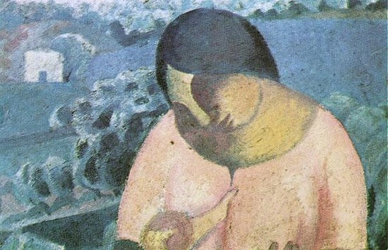 Femme allaitant son fils - Salvador Dali