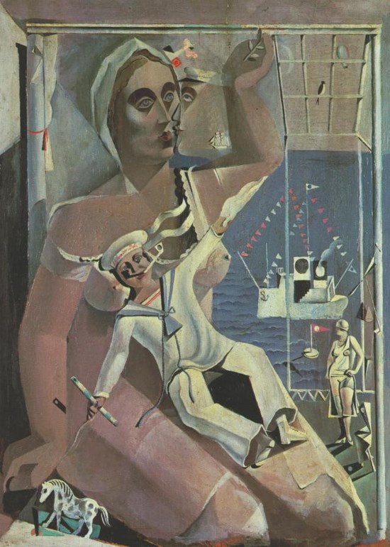 Vénus et un marin (Hommage à Salvat-Papasseit) - Salvador Dali