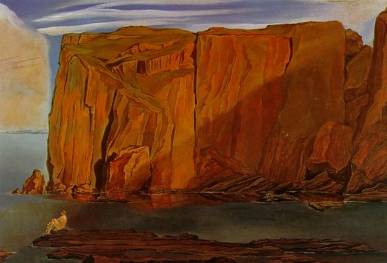 Personnages sur des rochers (Penya Segats) - Salvador Dali