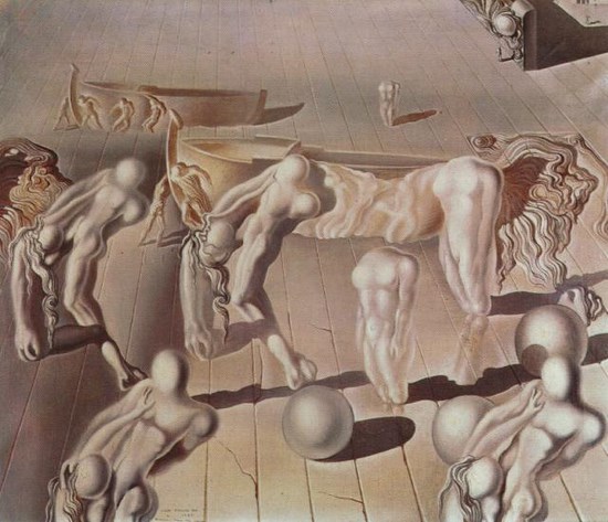 Femme invisible dormant 2 - Salvador Dali