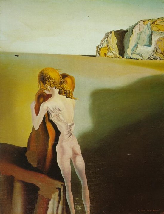 Illusion diurne : L'ombre d'un piano à queue approche - Salvador Dali