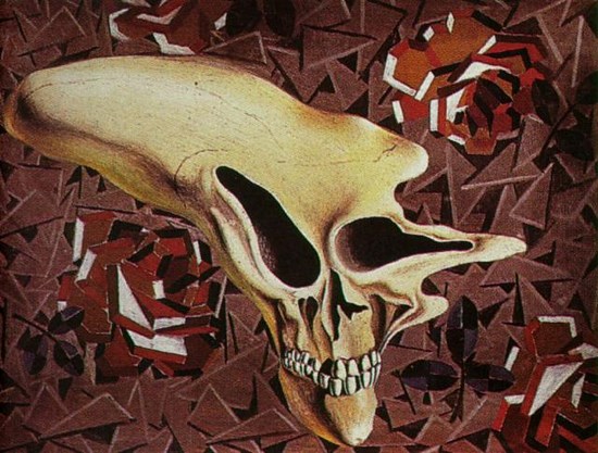 Sans titre - Décès extérieur de la tête - Paul Eluard - Salvador Dali