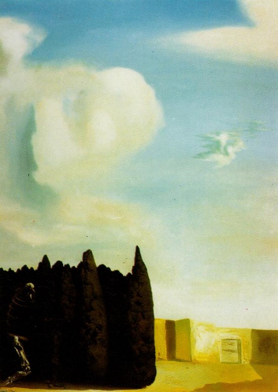 L'île des morts - Section centrale - Rénovée, image compulsive, d'après Becklin - Salvador Dali