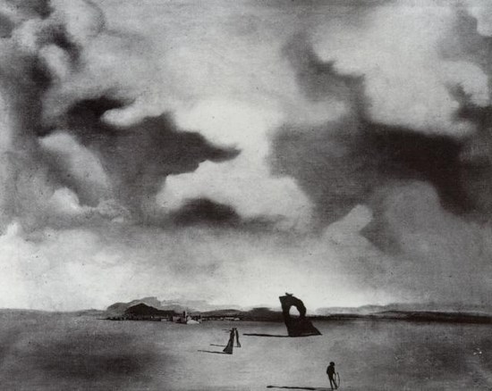 Spectre de la nuit sur la plage - Salvador Dali