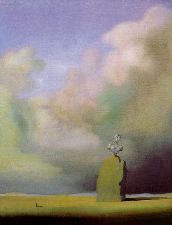L'heure du visage âgé - Salvador Dali