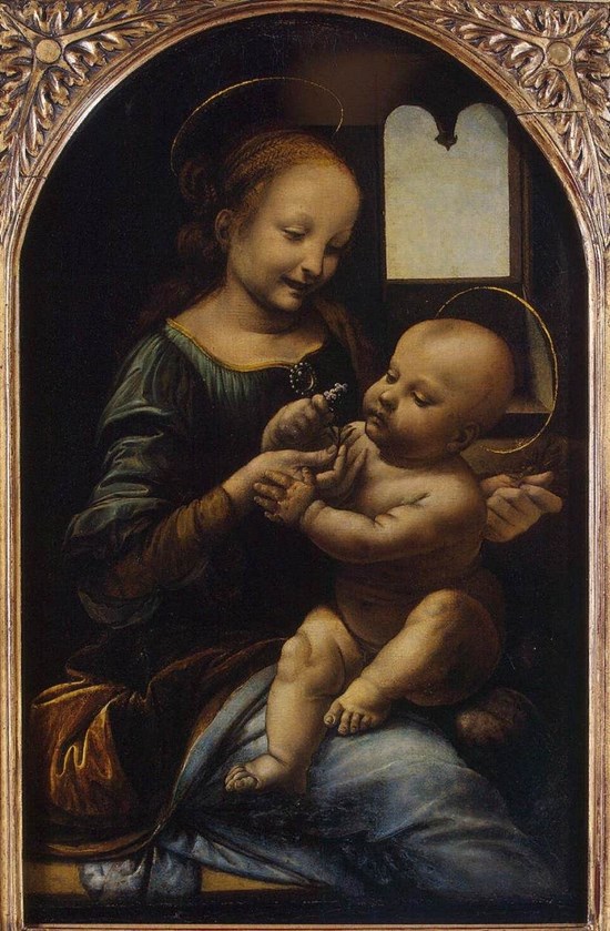 La madone Benois - Léonard de Vinci