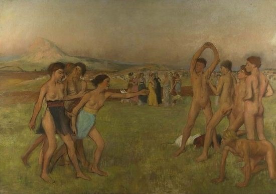 Jeunes Spartiates s'exerçant - Edgar Degas