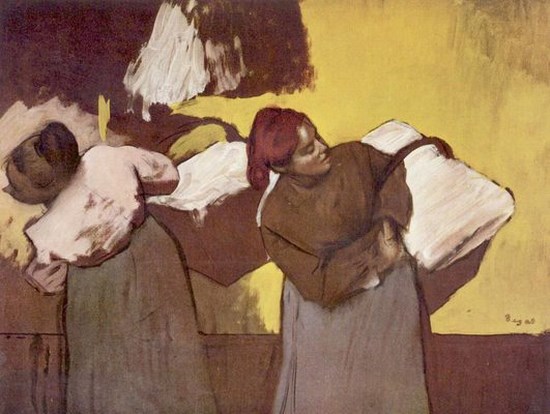 Les blanchisseuses - Edgar Degas