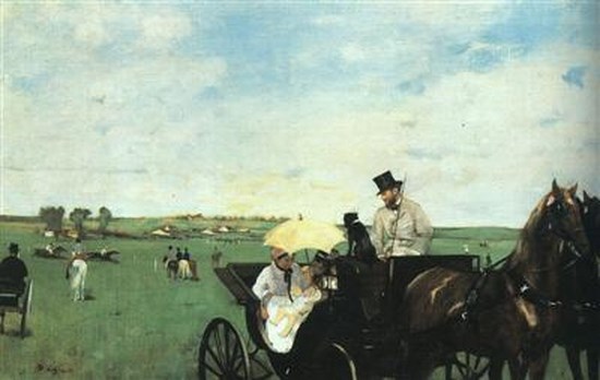 Aux courses en province - Edgar Degas