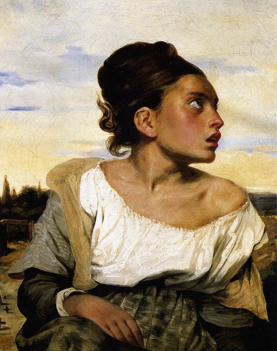 L'orpheline au cimetière - Eugène Delacroix