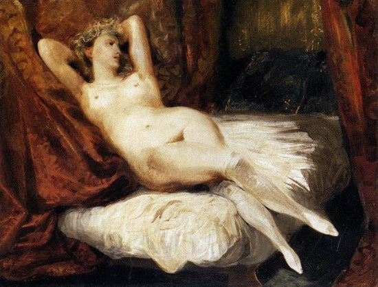 Femme aux bas blancs - Eugène Delacroix