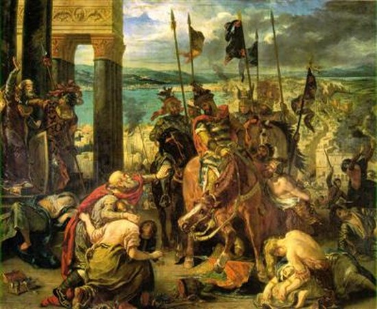 Entrée des croisés dans Constantinople - Eugène Delacroix