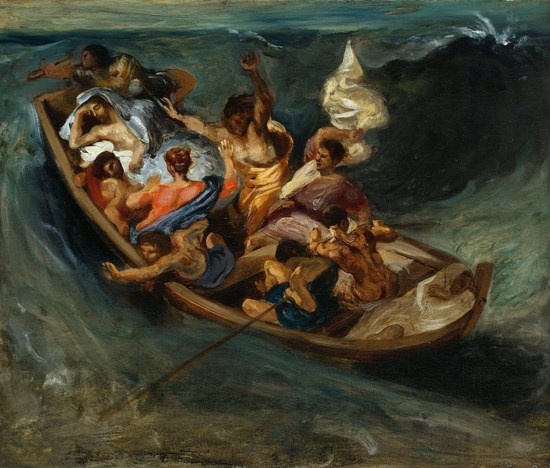 Christ dormant pendant la tempête - Eugène Delacroix