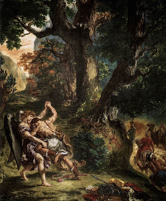 La lutte de Jacob avec l'Ange - Eugène Delacroix