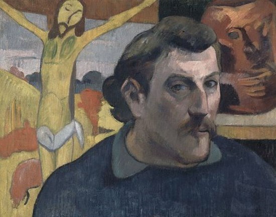 Autoportrait avec Christ - Paul Gauguin