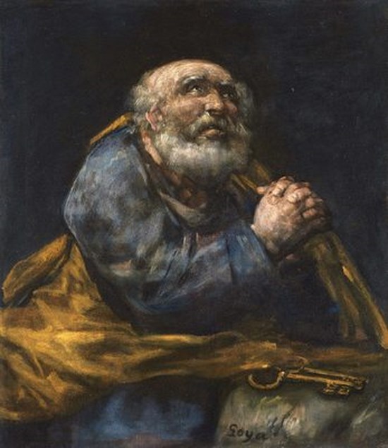 Le repenti Saint-Pierre - Francisco Goya
