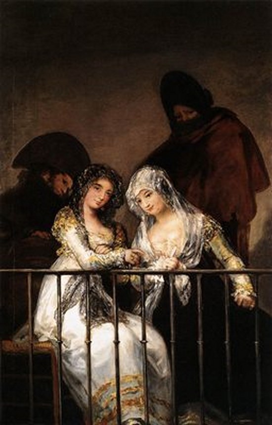 Les mariées au balcon - Francisco Goya