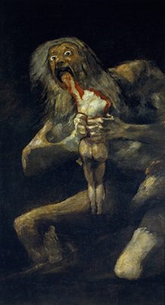 Saturne dévorant un de ses enfants - Francisco Goya