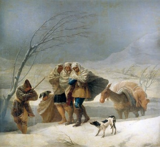 Tempête de neige - Francisco Goya