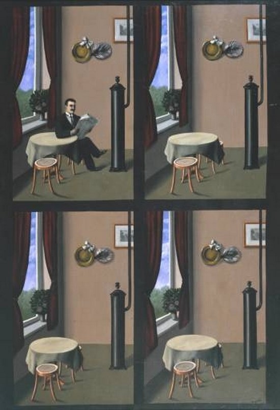 L'homme au journal - René Magritte