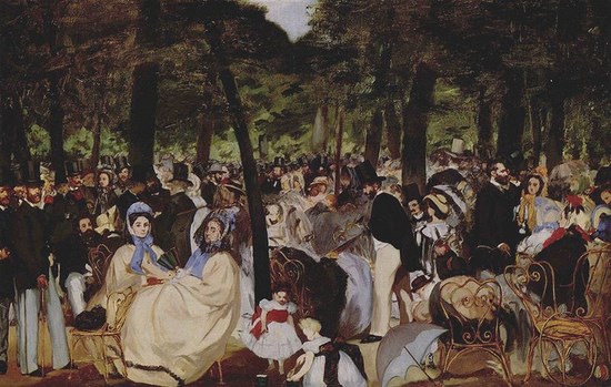 La musique aux Tuileries - Edouard Manet