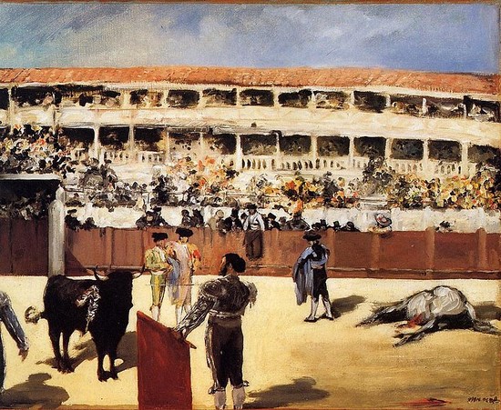 Corrida : la mort du taureau - Edouard Manet