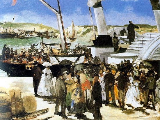 Le départ du vapeur de Folkestone - Edouard Manet