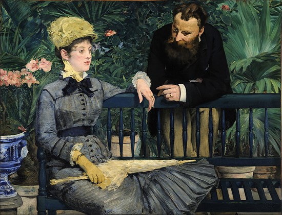 Dans la serre - Edouard Manet