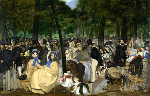 La musique aux tuilerie - Edouard Manet