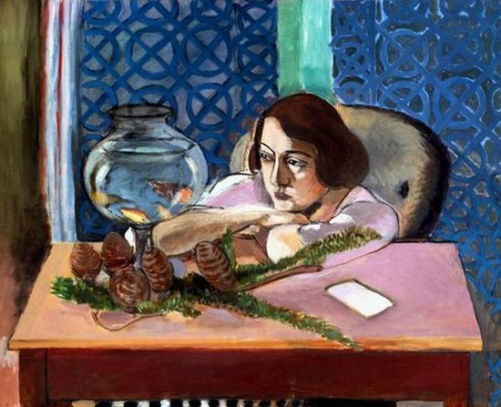 Femme devant un aquarium - Henri Matisse