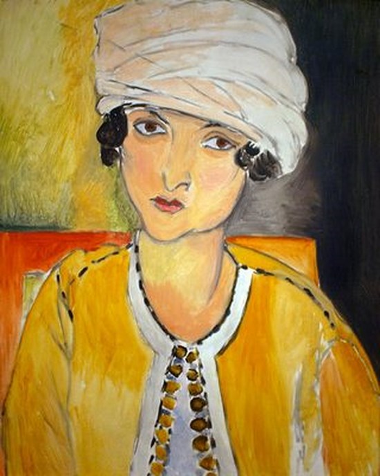 Laurette au turban blanc et veste jaune - Henri Matisse