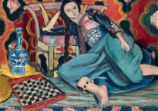 Odalisque accoudée à une chaise turque - Henri Matisse